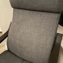 Walnut & Grey Armchair Image 3
