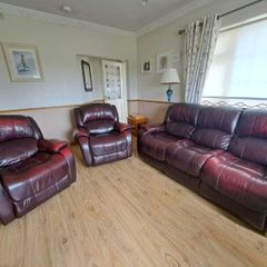 3 Piece Wine Leather Couch Suite