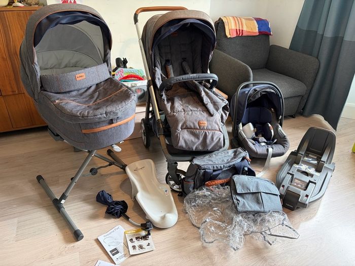 Premium Inglesina Aptica 4-in-1 Travel System + Full Accessory Bundle!
