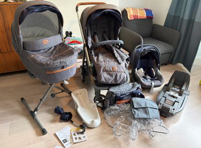 Premium Inglesina Aptica 4-in-1 Travel System + Full Accessory Bundle!