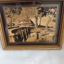 Lovely gold picture of bridge and boy in boat. Image 5
