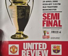 Manchester United collectors champions league programmes