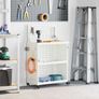 Tool Trolley Manual White 65 x 35 x 111 cm Cold-rolded steel Image 3
