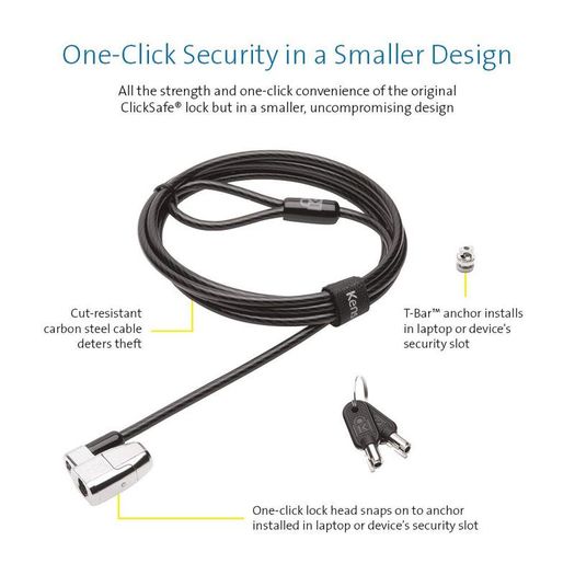 Kensington ClickSafe 2.0 Keyed Laptop Lock