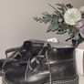 Black Real Leather Boots. Size 34. New Image 3