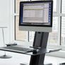 Humanscale QuickStand Height Adjustable Sit-Stand Desk Converter Image 3