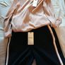 j'aime la vie stripe detail navy pant UK 12 Image 6