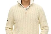 Superdry Aran zip top