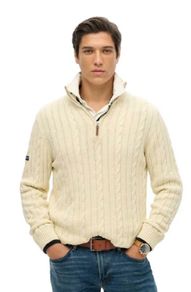 Superdry Aran zip top