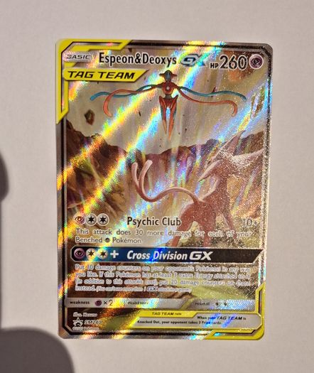 Espeon & Deoxys GX (SM240) promo pokemon card