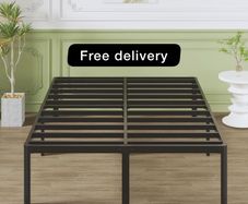 41 cm King Size Bed Frame with Rounded Corner Legs, 5ft