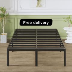 41 cm King Size Bed Frame with Rounded Corner Legs, 5ft