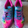Girls light up rainbow shoes Skechers trainers uk 1.5 eur 34 Image 2