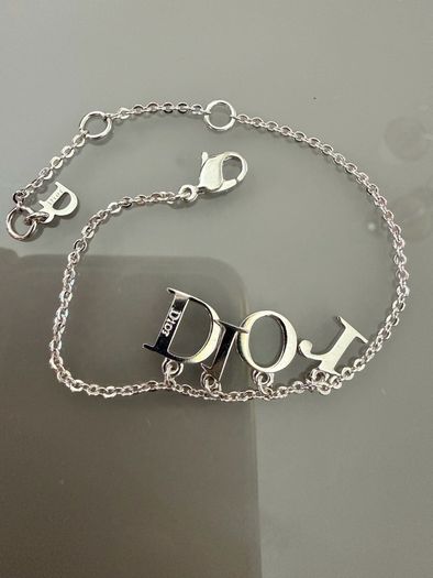 Authentic Christian Dior Charm Bracelet Silver