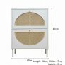 Slimline Rattan and White Shoe Storage Cabinets Image 4