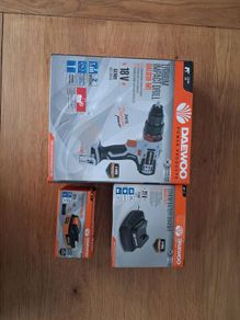Daewoo impact drill, 2.0ah battery and charger