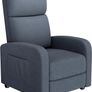 Recliner Armchair for Adults, Hand Push Fabric Recliner Armchair with Adjustable Leg Rest, High-Density Padding & Side Pocket - PU Leather Sofa Lounge Home Living Room Image 8