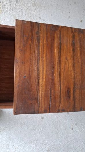 Solid Teak Vintage Style Bedside Drawers