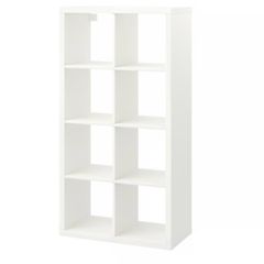 8-Cube shelving unit + 8 storage boxes