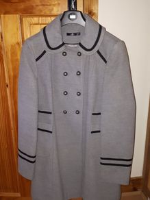 Grey and Black Coat Size 12