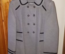 Grey and Black Coat Size 12