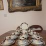 Antique Tea Service Bone China Hand Painted 10 Settings Image 5