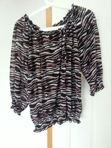 Animal print top
