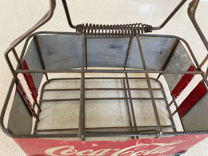 Coca Cola 6 bottle carrier holder 50's Italian RARE