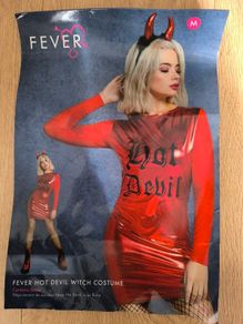 Hot Girl Devil Witch costume Fever great Halloween dress size M