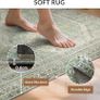 Living Room Rug Without Plush, Washable Kitchen Rug, Non-Slip Rug, Bedroom Hallway, Desk Chair Mat, Dining Room, Green, 120 x 170 cm Image 4