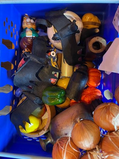 box of decorations