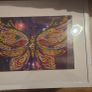 Handmade Butterfly Diamond Art Framed Wall Art Galaxy Crystal Gem Picture Image 2