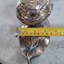 Rare find Vintage patinated modele dep t Brev Normalien italiana ashtray in shape of a walnut. Image 7