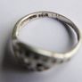 Vintage 925 Sterling Silver Ring with Stone Detailing size K - 1,8g Image 7