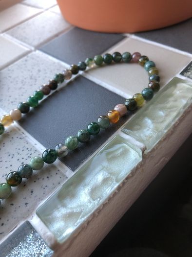 Natural Agate prayer beads