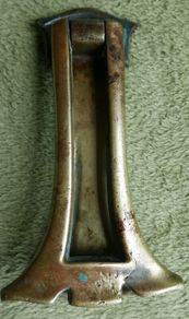 Antique Art Nouveau Door Knocker Slim Style Brass Door Hardware