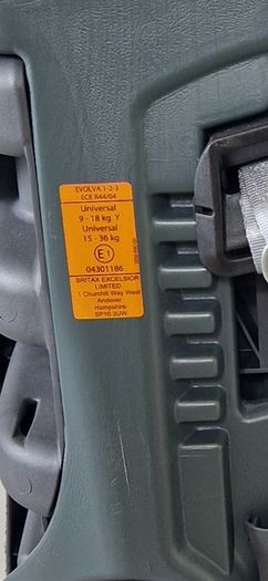 Britax Evolva car seat