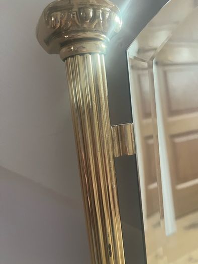 brass mirror