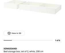 4 X Ikea Underbed Drawers/Storage