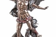 Archangel Michael Fights Against Satan Sacred Sculpture Collectible