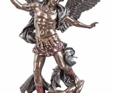 Archangel Michael Fights Against Satan Sacred Sculpture Collectible