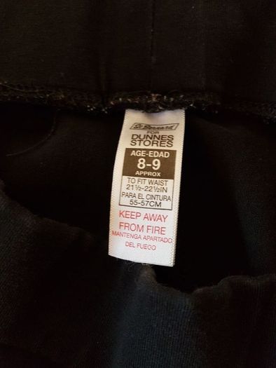 Girls black leggings