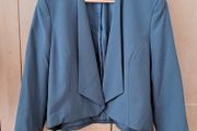 Nine West Teal Open-Front Cropped Blazer Jacket  UK 16 / US 12
