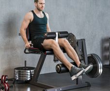 Seated Leg Extension and Curl Machine