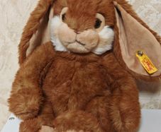 Steiff Bommel Dangling Rabbit Brown Plush 28cm Floppy Long Ears Bunny 067471