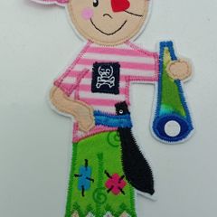 Pirate Girl Applique Patch  16 cm