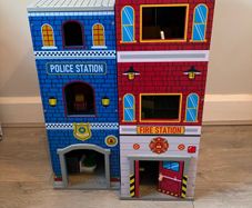 Wooden police / fire station