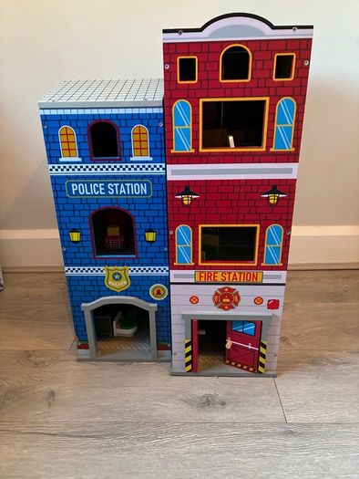 Wooden police / fire station