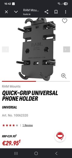 motorcycle phone holder RAM