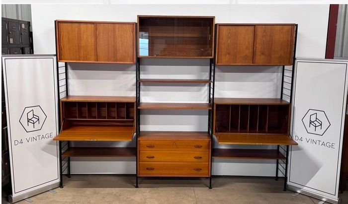 1960s Mid-century Modern Ladderax Shelving System